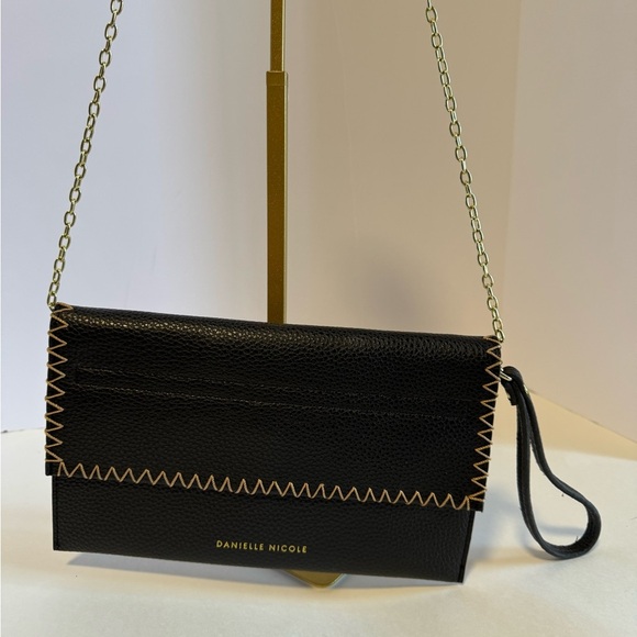Danielle Nicole Clutch Black With Gold Accent - Picture 10 of 10